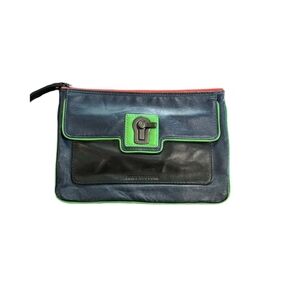 Juicy Couture Blue and Black Clutch Bag